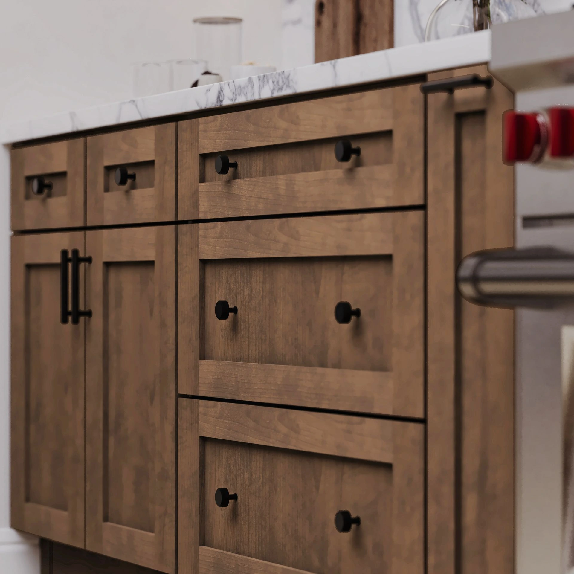 Rustic Wood Kitchen Island 
