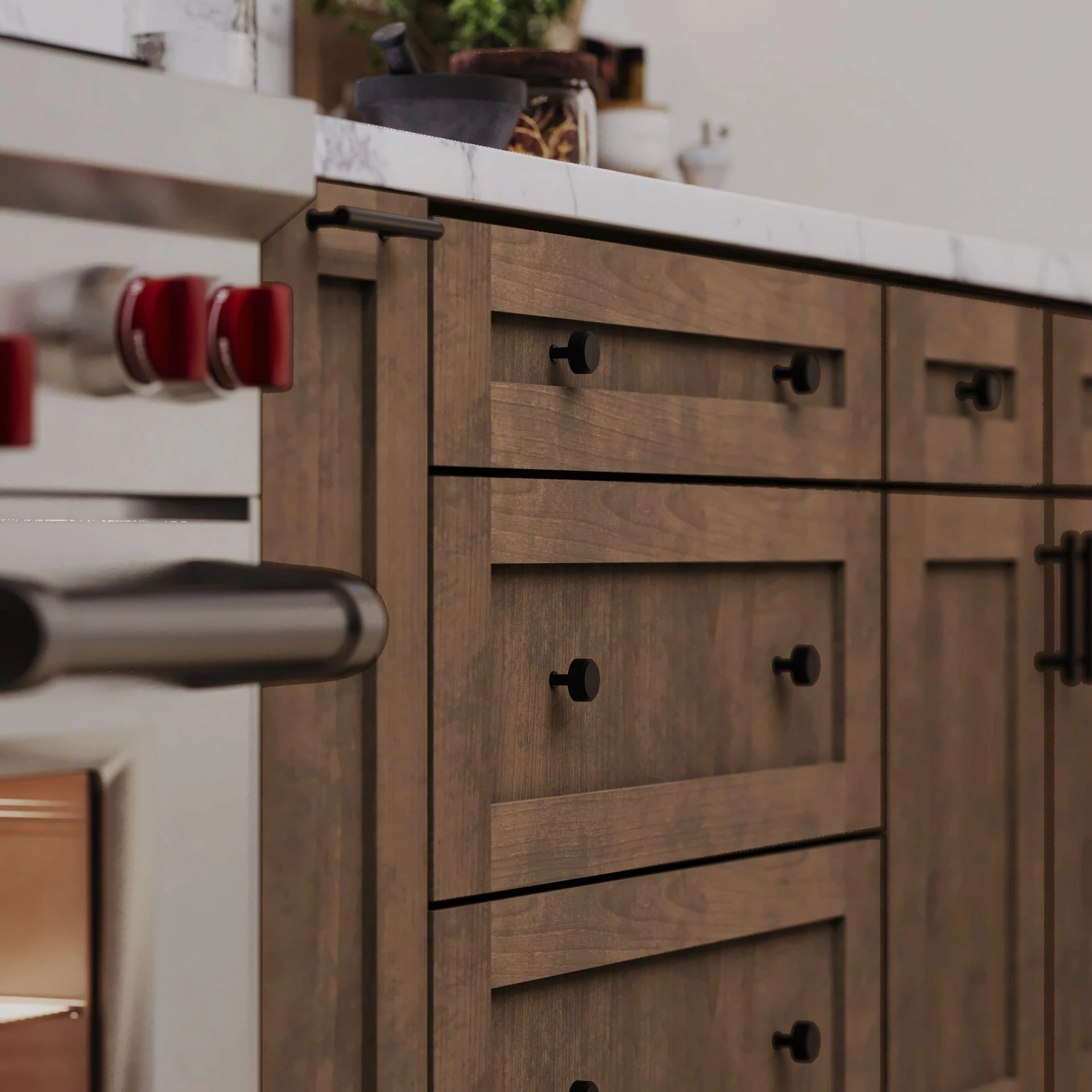Rustic Wood Kitchen Drawer Base 