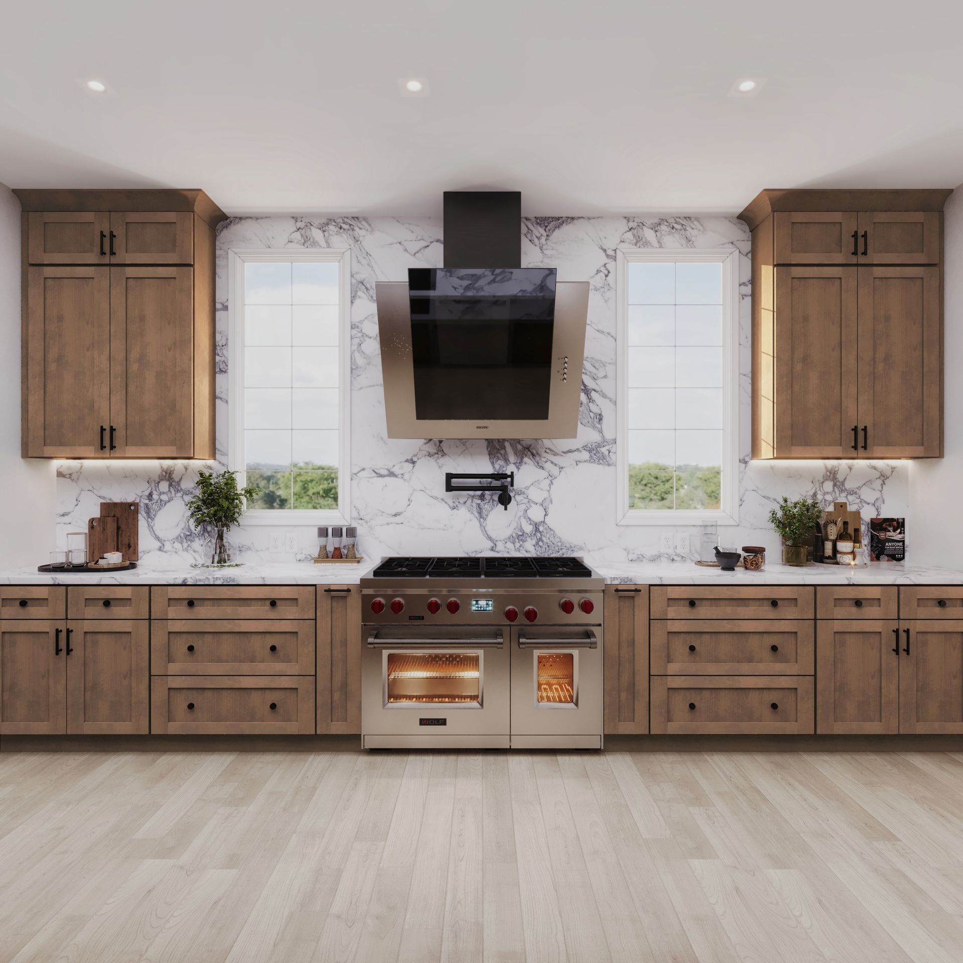 Rustic Wood RTA Kitchen 