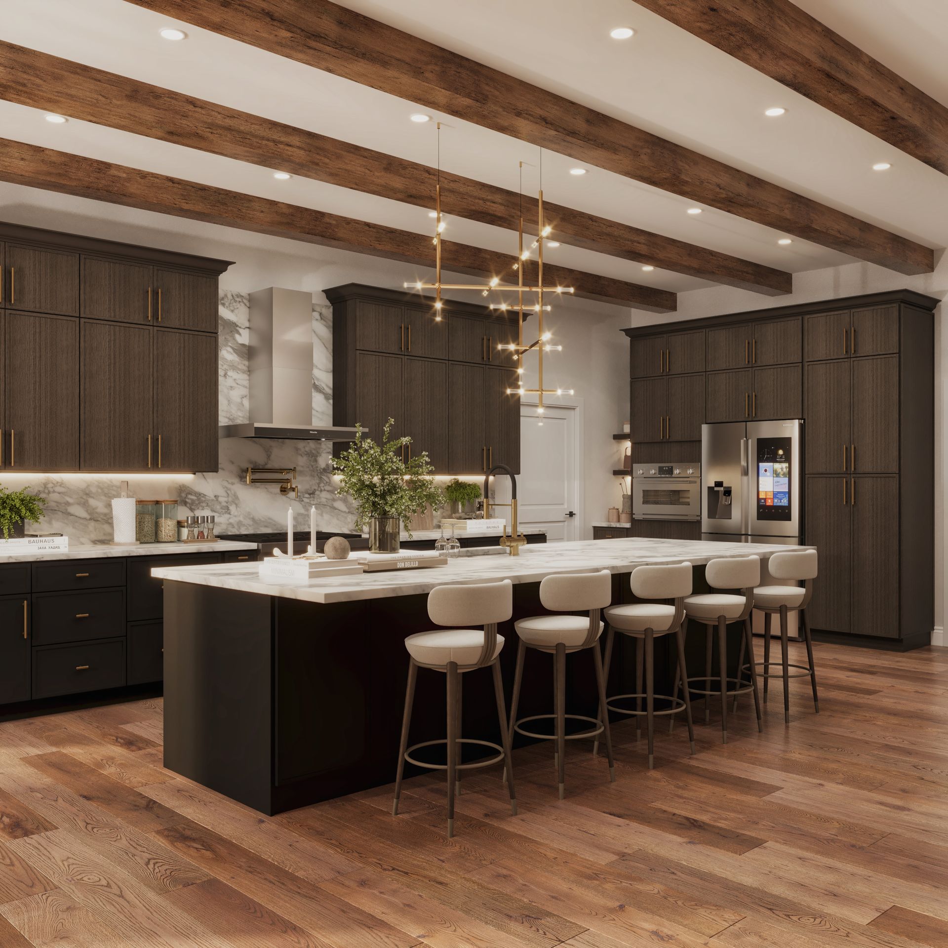 Mini Shaker Amber Oak Kitchen 