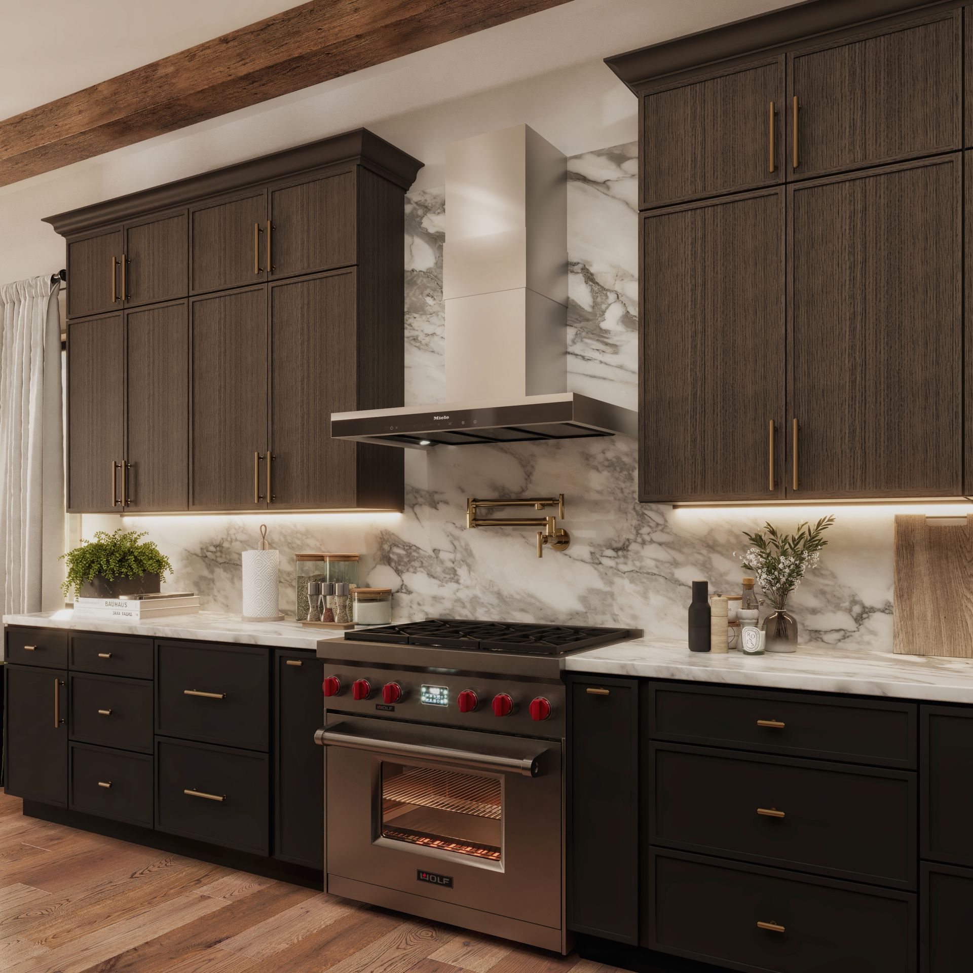 Mini Shaker Amber Oak RTA Kitchen 