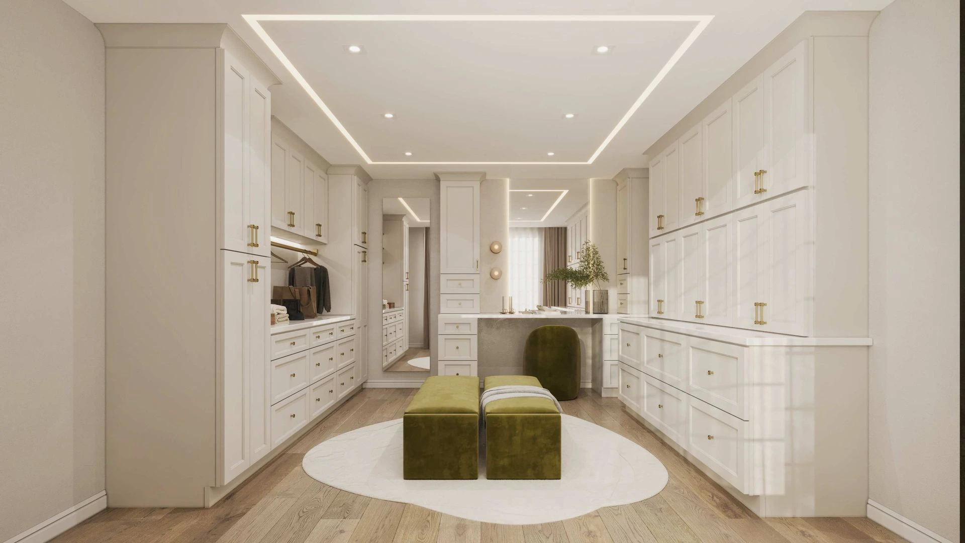 Double Dove White Closet 