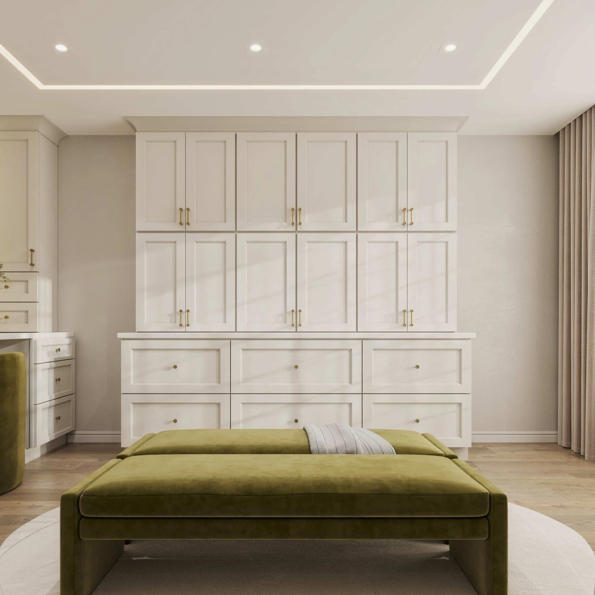 Double Dove White Closet