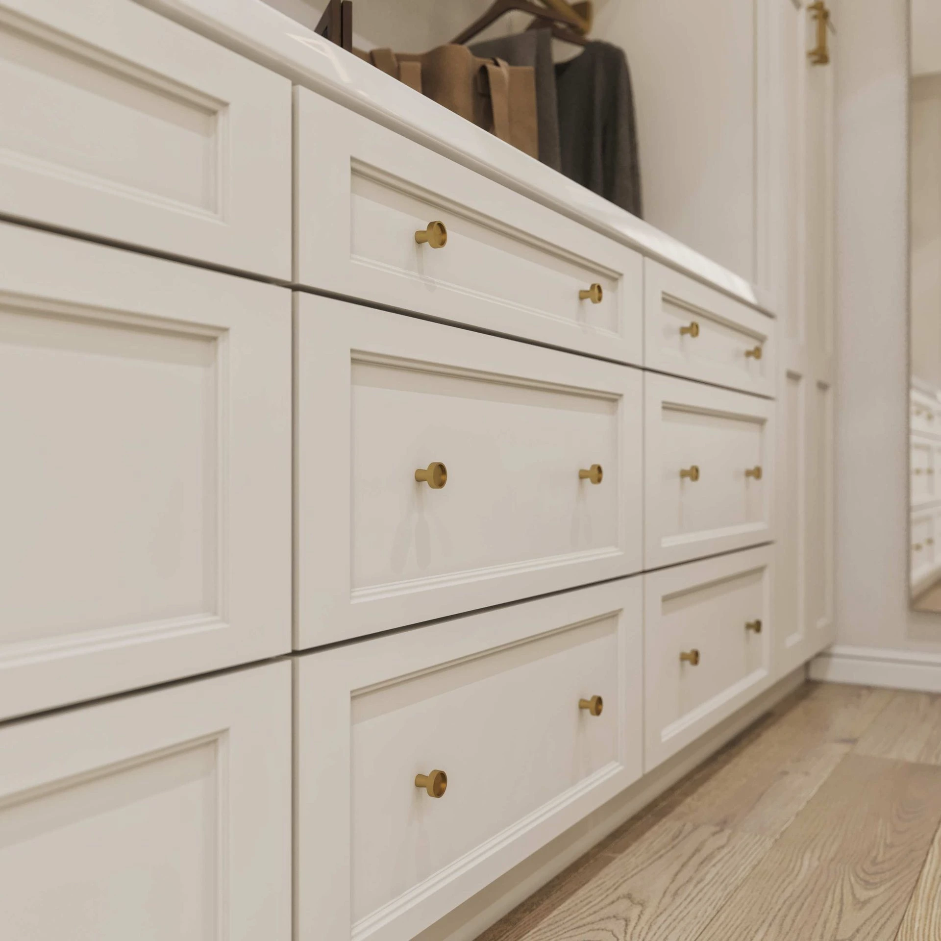 Double Dove White Closet