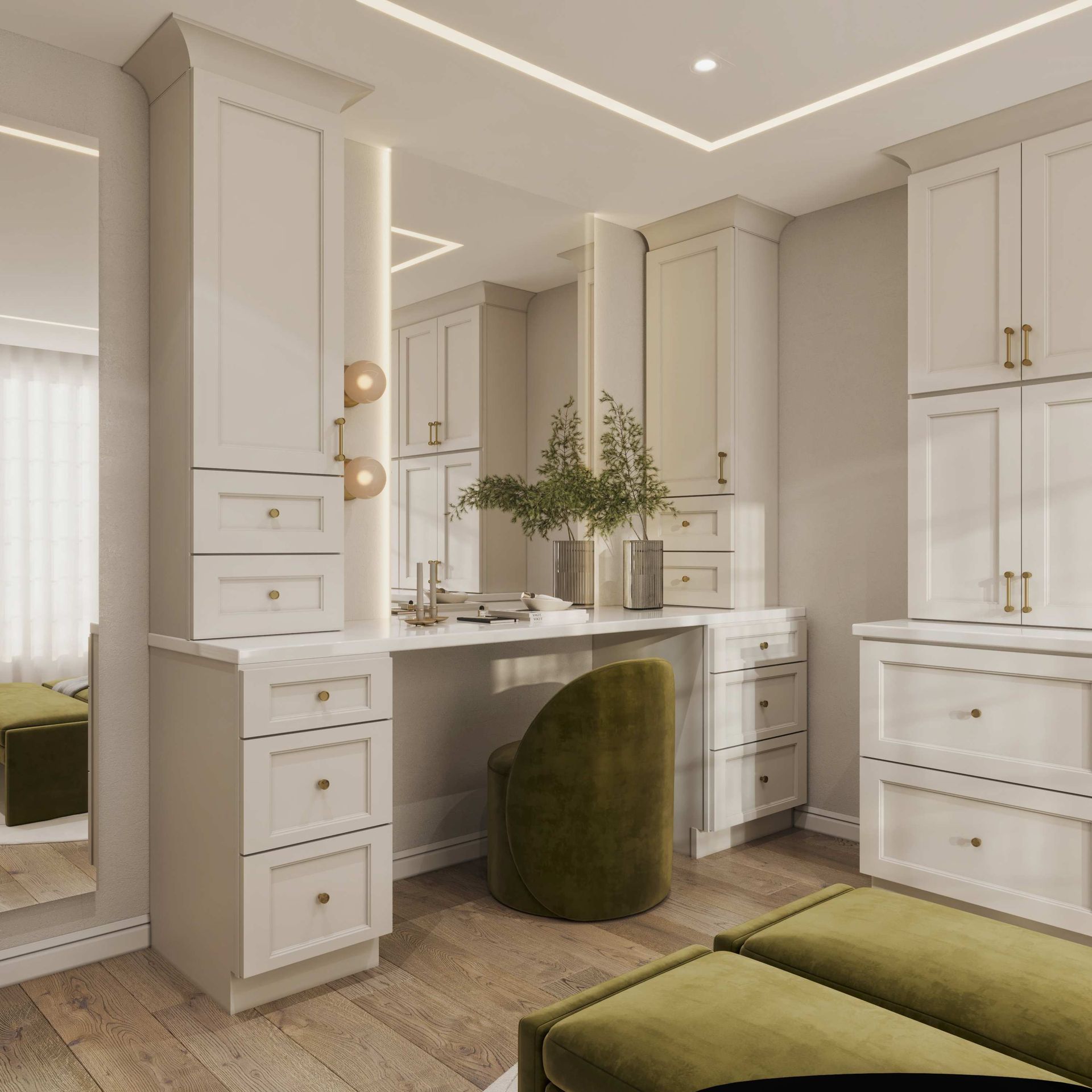 Double Dove White Closet