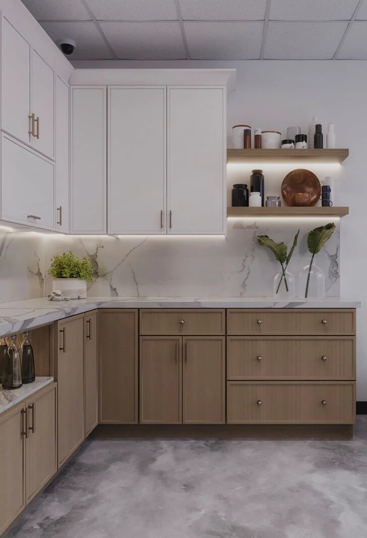 Mini Shaker Dove White &amp; White Oak 