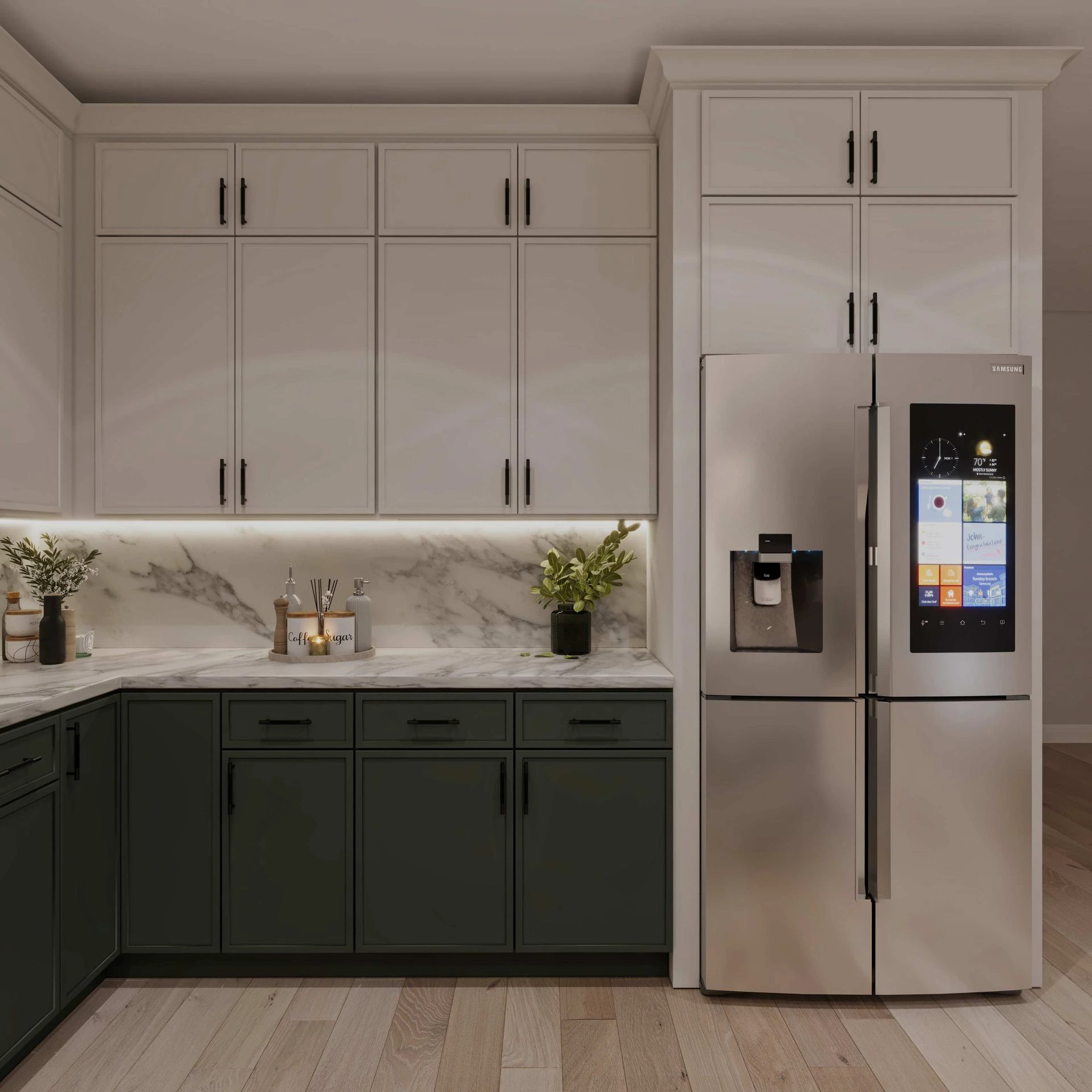 Mini Shaker Dove White &amp; Olive Aston Green