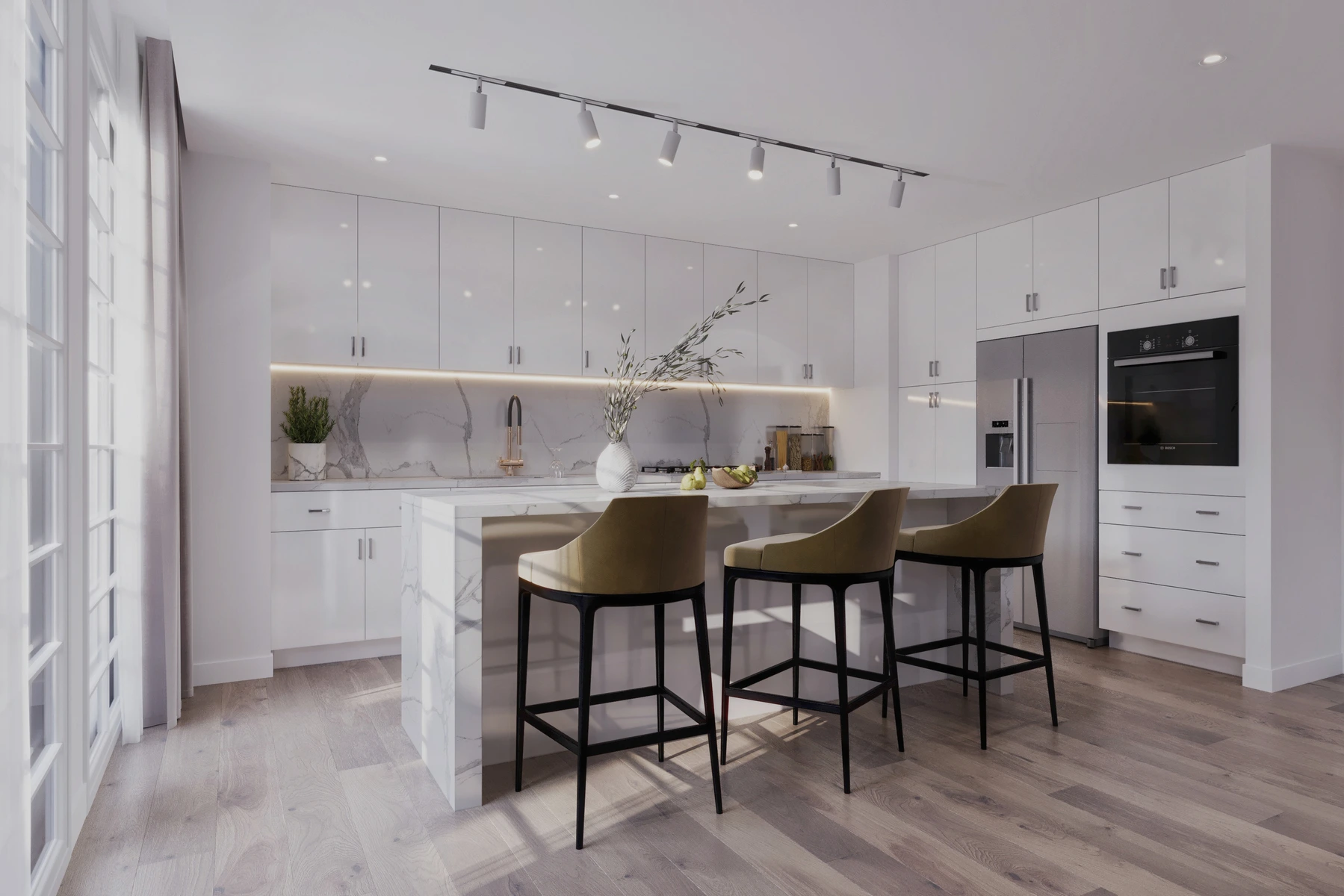 Highgloss White Kitchen