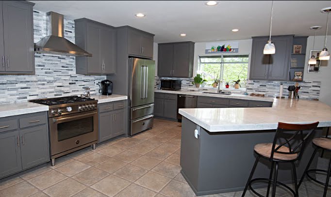 Lancaster Gray Kitchen 
