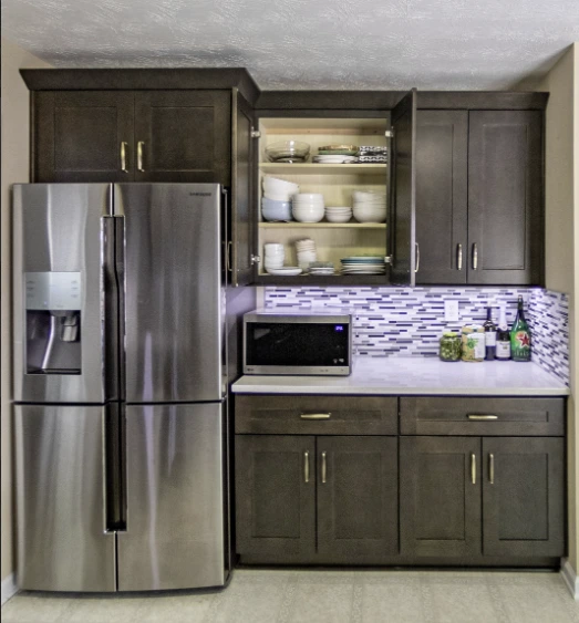 Lancaster Vintage Charcoal Kitchen with doors open