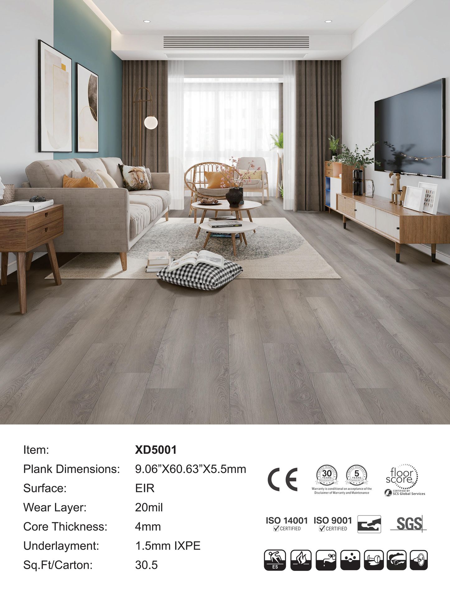 XD5001 Sunshine Vinyl flooring