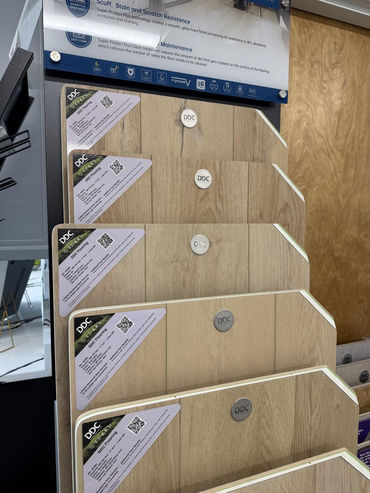 Sunshine Warehouse Showroom Luxury Flooring Samples