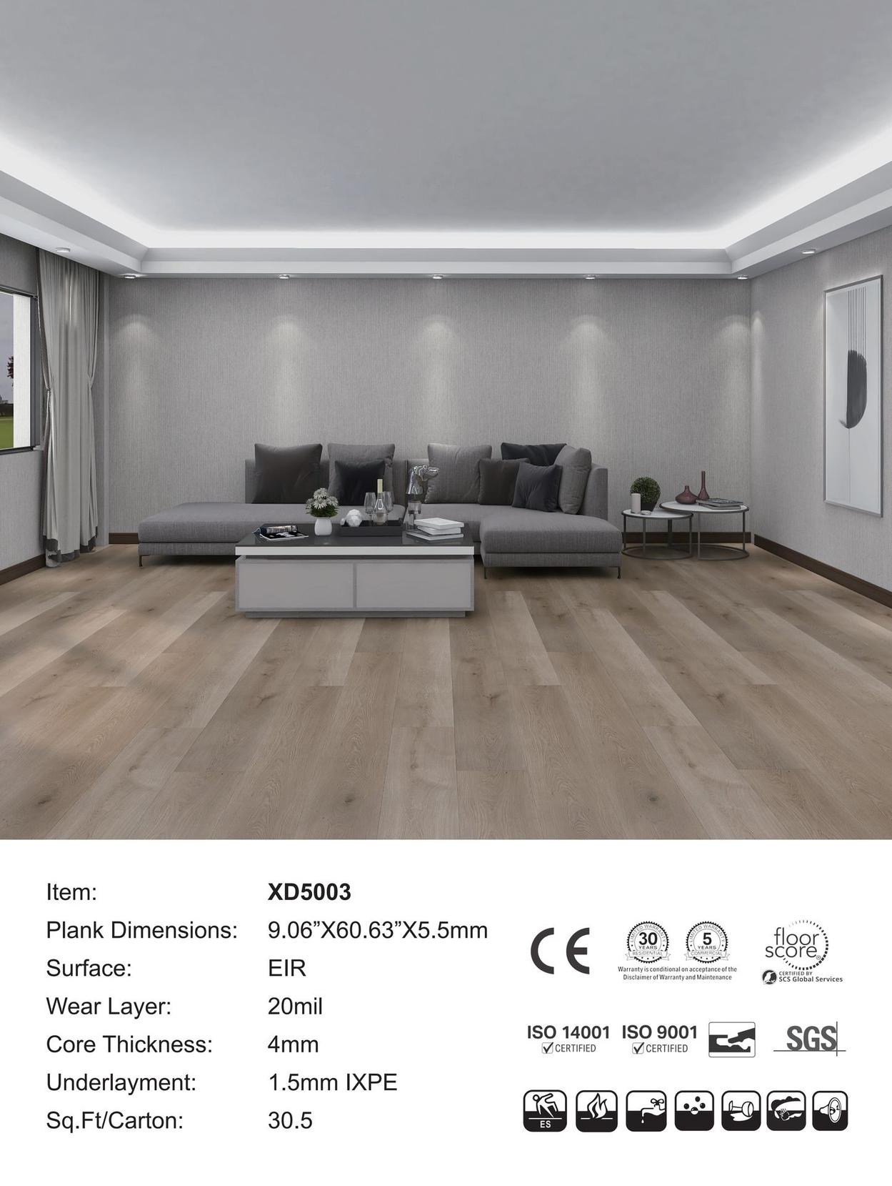 XD5003 SPC flooring plank