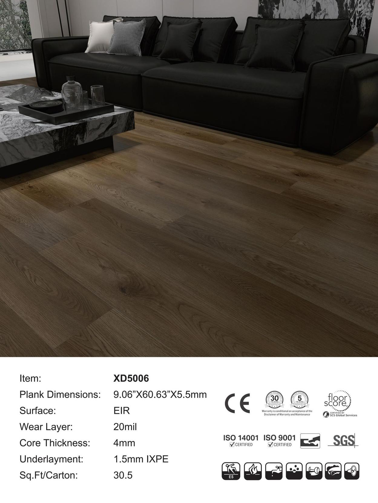 XD5006 SPC flooring plank