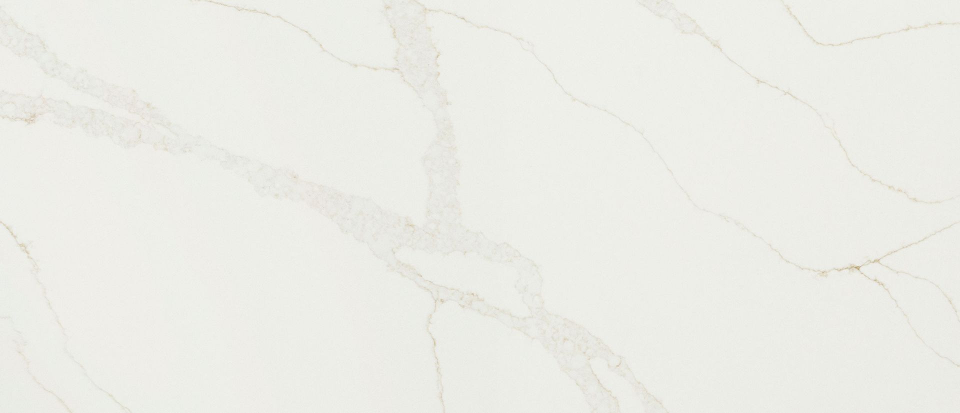 Close-up of Calacatta Elysio quartz pattern