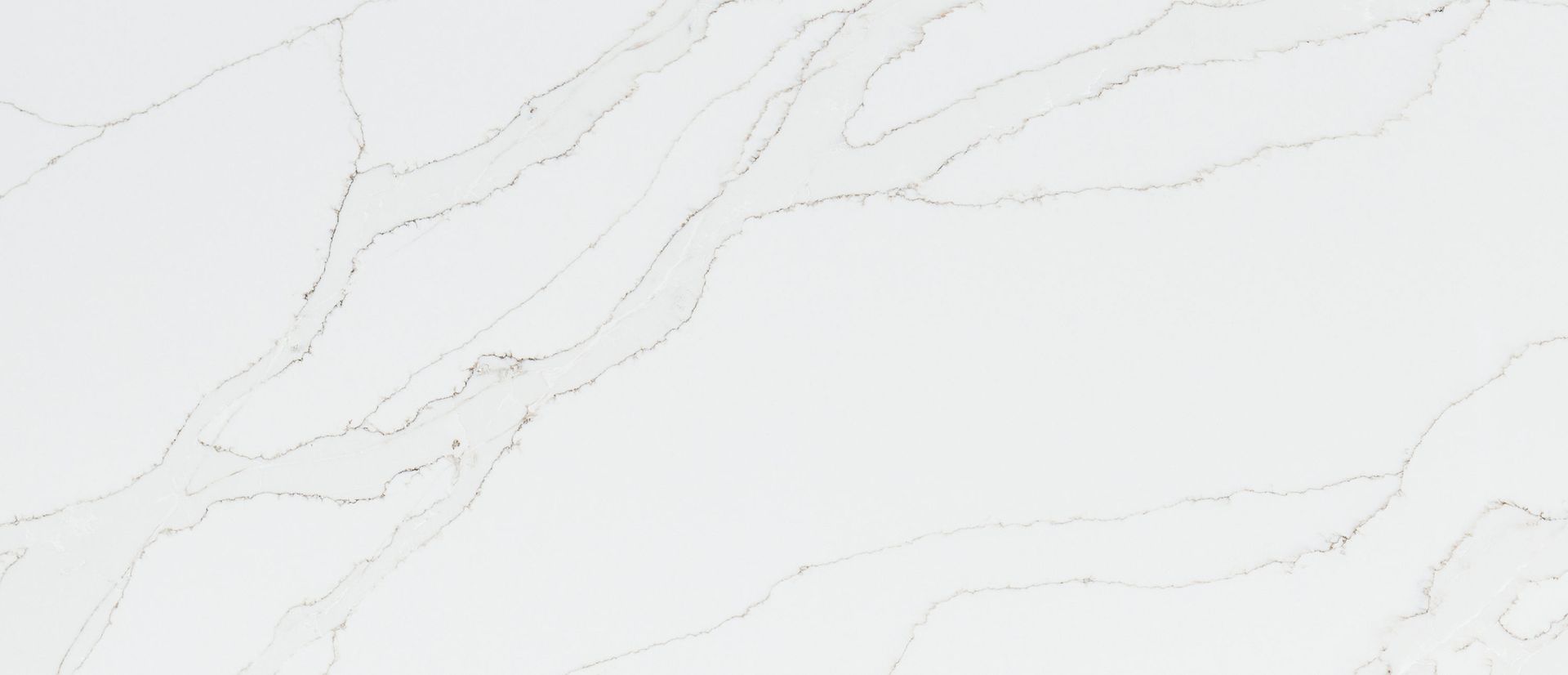 Close-up of Calacatta Izaro quartz pattern