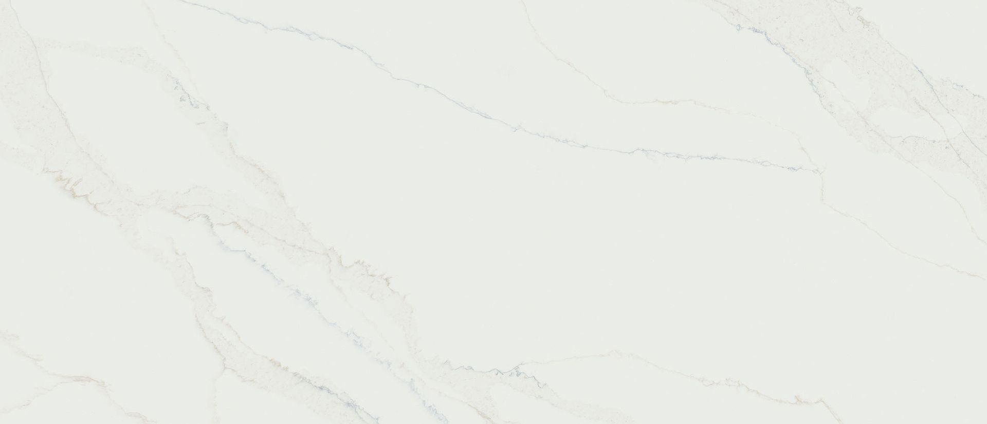 Close-up of Calacatta Safyra quartz pattern