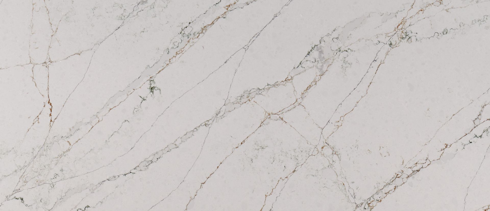 Close-up of Calacatta Viraldi quartz pattern