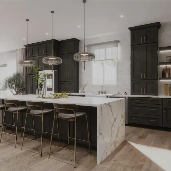 Ash Shaker kitchen overview